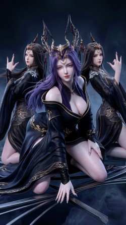 《师兄啊师兄》云霄、琼霄、碧霄三姐妹 国漫大长腿 国漫御姐