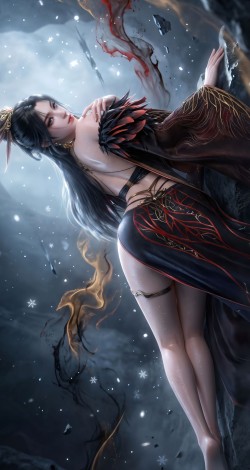 一斩苍穹动画 古风插画 国漫御姐 AI作图 好看美女