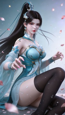 斗破苍穹萧薰儿壁纸 动漫女神 国漫美女 黑丝裤袜大长腿