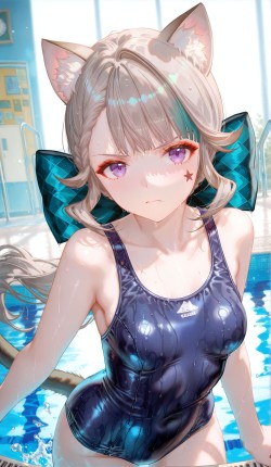 琳妮特死库水泳装 原神ai二次元少女