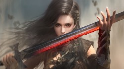 女性战士幻想与剑