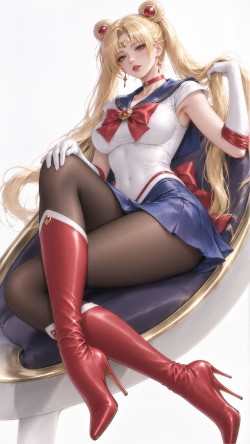 二次元动漫黑丝大长腿美少女战士，水冰月壁纸