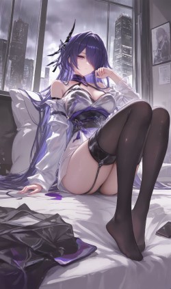 <strong>崩坏星穹铁道</strong>黄泉 手机壁纸 黑丝袜 大长腿 二次元美女角色