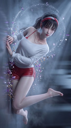 灵镜行者动画男主角小姨江玉饵壁纸，国漫美女美图推荐