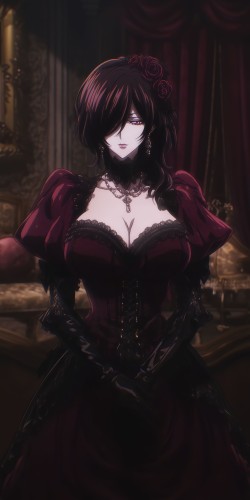 宅邸 暗黑系 恶女 哥特风 日漫