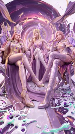 斗罗大陆武魂殿三美天使神千仞雪、比比东、胡列娜图片壁纸
