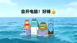 海绵宝宝 鱼群 搞怪搞笑电脑桌面壁纸