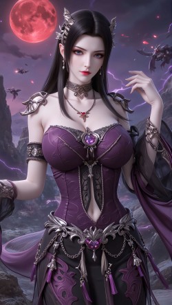 斗破苍穹 美杜莎（紫色装）国漫美女