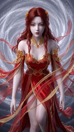 完美世界动画，神冥壁纸，AI国漫女神图片大全
