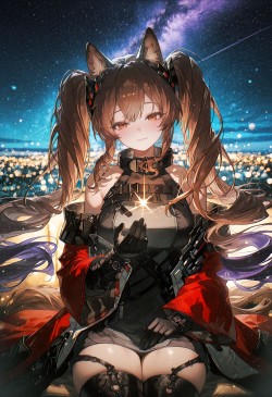 明日方舟 安洁莉娜 二次元 AI绘画 忧郁感