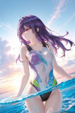 二次元<strong>女孩</strong>少女 精美壁纸大全 泳装比基尼 收藏分享推荐