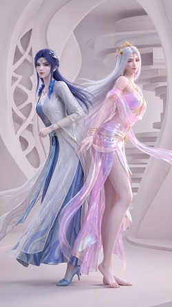 斗破苍穹 药灵和九品玄丹化形美图合照 国漫壁纸