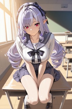 <strong>绝区零</strong>学姐薇薇安 手机壁纸 青春校园教室 裙子