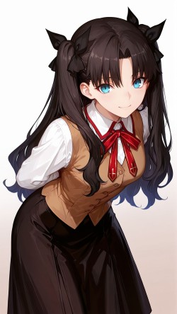 远坂凛 #fate #手机壁纸 #ai绘画