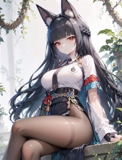 二次元美图【绝区零 星见雅】黑丝 丝袜 游戏角色手机壁纸