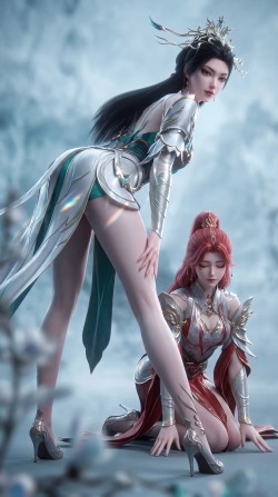 青萝殿主与火允儿 国漫女神 百炼成神国漫推荐 cp