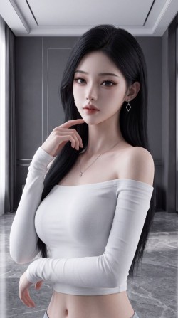 2k高清AI美女写真图片手机壁纸