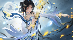 <strong>永劫无间</strong>手游角色 扇子 横版电脑桌面壁纸