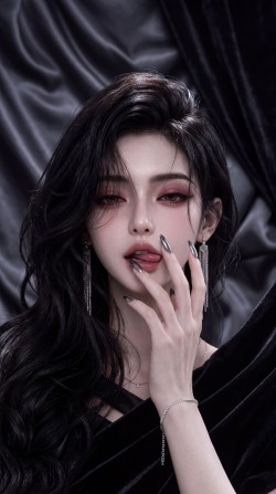 时尚韩系美女模特写真摄影图片，超高清手机壁纸锁屏景深效果