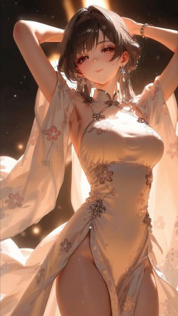 仙裙古风御姐美到自带仙气 二次元古风绝美古风美女板绘