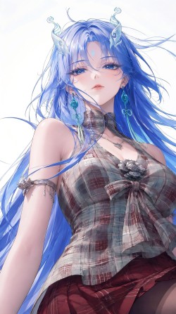 鸣潮清宵图片 手机壁纸 二次元女神 唯美 氛围感