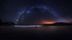 美丽的银河星空风景桌面壁纸图片