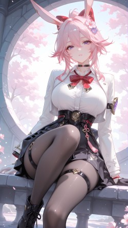 二次元游戏崩坏星穹铁道绯英壁纸 高清图片 性感黑丝美腿