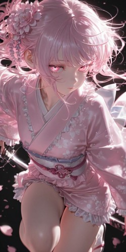 太刀 女孩 二次元 <strong>ai绘画</strong> 壁纸图片