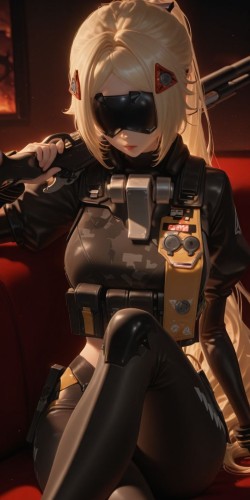 绝区零扳机 ai绘画 二次元游戏 枪 战斗服
