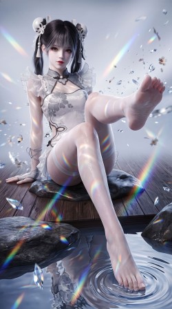 永劫无间 游戏角色美女 殷紫萍图片美图 奶妈 美腿