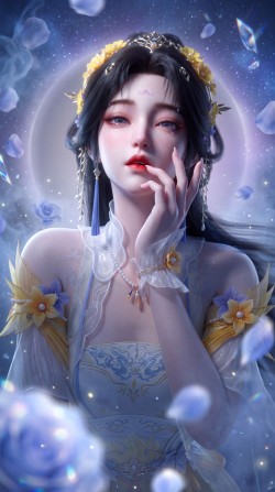 《择日飞升》清纯萝莉元未央 甜心妹子 国漫美女AI图片大全