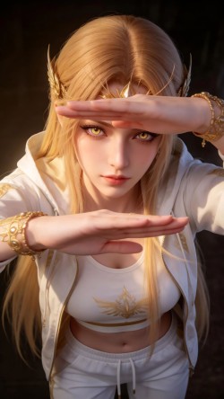 斗罗悠闲的千仞雪 随机壁纸 女神美女 斗罗大陆 国漫美女 黄金瞳