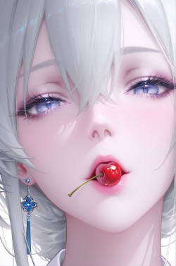 樱桃古风美女 颜值近脸手机锁屏壁纸首选好看