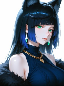 二次元游戏角色人物《原神》夜兰超高清美图分享壁纸