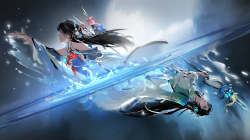 <strong>永劫无间</strong>手游 水墨艺术 横版电脑桌面壁纸