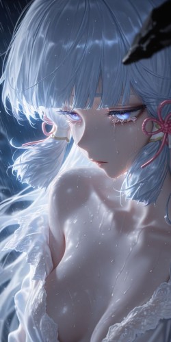 <strong>神里绫华</strong>超美壁纸 二次元游戏原神 手机锁屏桌面图片分享