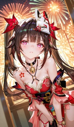 花火 崩坏星穹铁道 ai二次元壁纸 烟花