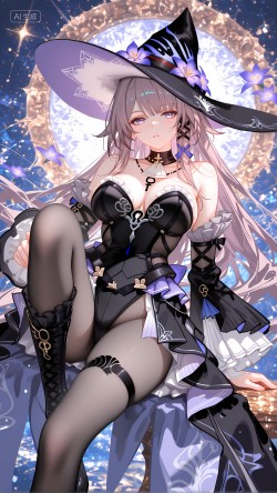崩坏星穹铁道 大黑塔 裤袜黑丝 二次元游戏美女