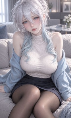雪乃小姐休闲套装美图壁纸 二次元动漫女性角色图片大全