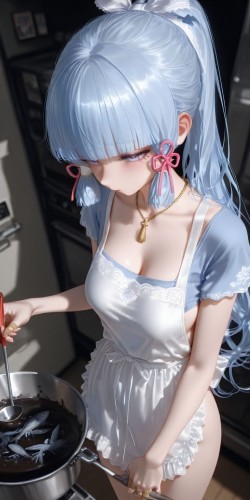提瓦特女团厨娘做的黑暗料理 二次元美女 雷电将军 甘雨 原神 <strong>神里绫华</strong>