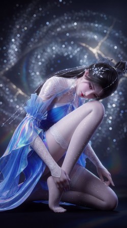 逆天邪神夏倾月高清美图，国漫女角色AI图片