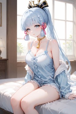 【原神 神里绫华】二次元少女 睡衣 可爱
