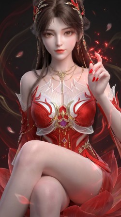 国漫壁纸 完美世界 火灵儿 动漫美图壁纸 唯美高清美女图片