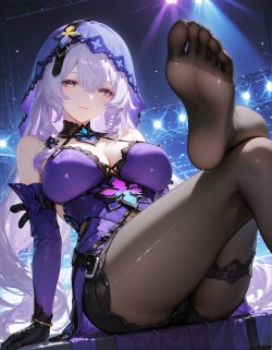 二次元美图【崩坏星穹铁道 黑天鹅】黑丝美腿 丝袜 舞台