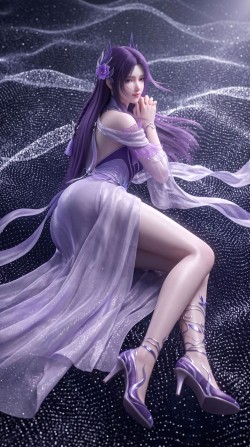 斗破苍穹国漫女神小医仙AI美图合集，动漫美女高清壁纸