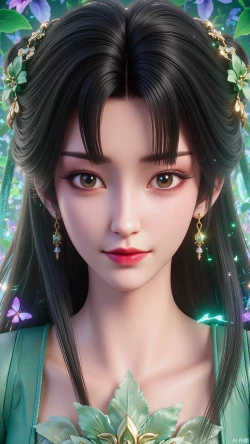 手机高清壁纸 诛仙3 第三季 碧瑶新建模 ai绘画 国漫女神