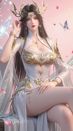 美杜莎斗圣新建模 斗破苍穹动漫美女 美图收藏分享套图