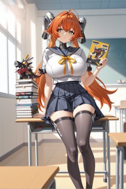 <strong>绝区零</strong>奥菲斯学姐一起上课 青春校园教室 黑丝大长腿