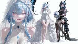 鸣潮 守岸人 婚嫁 AI制作 高清游戏电脑桌面壁纸图片