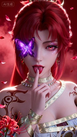 永劫无间 妖刀姬4k高清壁纸 游戏性感美女角色吐舌版 呆呆姬